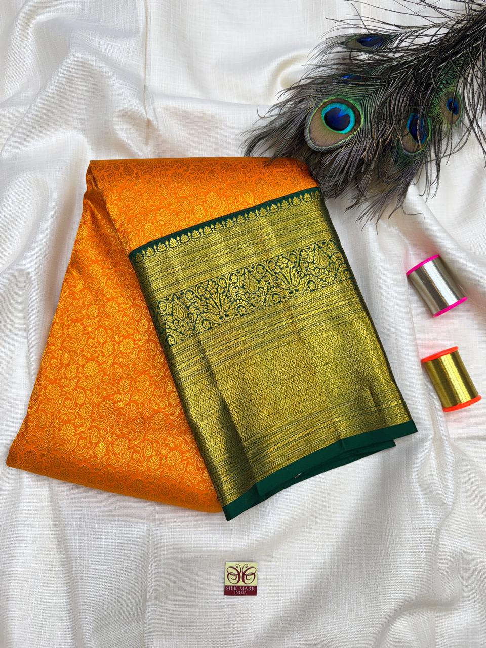 Pure Silk Saree – |100% Original Silk Traditional Elegance| M20 - Sri Sakthi Pugazh Tex - Pure Silk