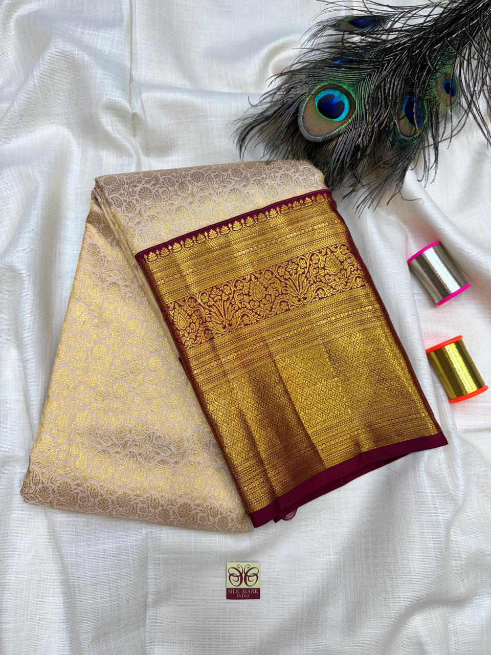 Pure Silk Saree – |100% Original Silk Traditional Elegance| M21 - Sri Sakthi Pugazh Tex - Pure Silk