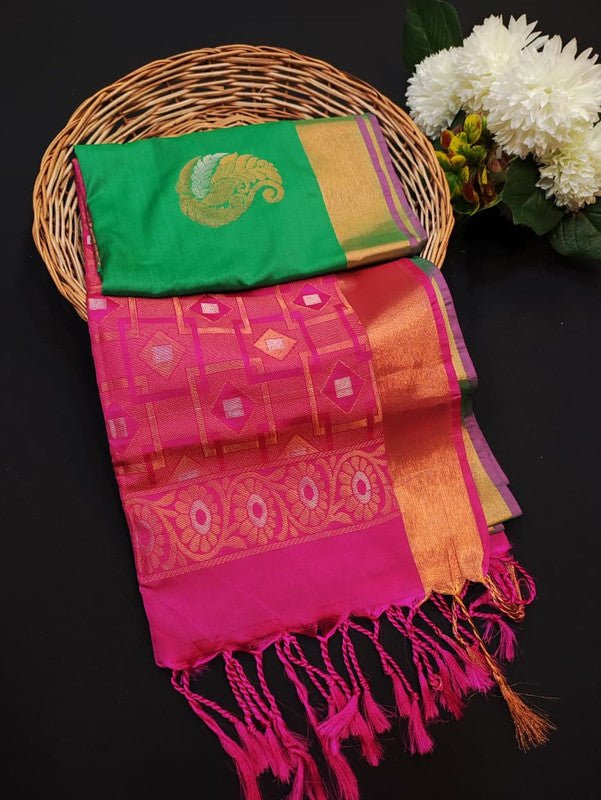 Ramaniyam Soft Silk | Zari Saree | RMY132 - Sri Sakthi Pugazh Tex RMY132 - Soft Silk
