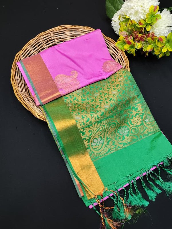 Ramaniyam Soft Silk | Zari Saree | RMY212 - Sri Sakthi Pugazh Tex RMY212 - Soft Silk