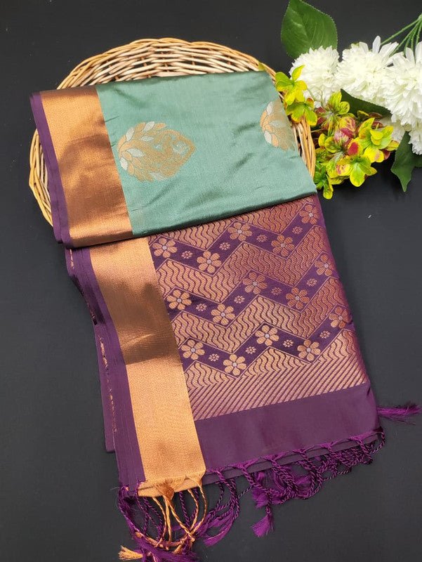 Ramaniyam Soft Silk | Zari Saree | RMY384 - Sri Sakthi Pugazh Tex RMY384 - Soft Silk