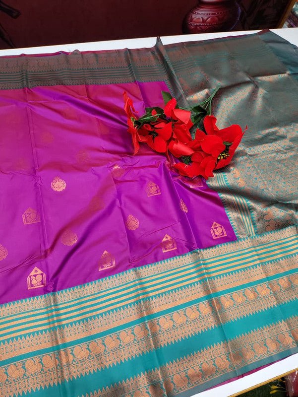 Ramya pandian Silk Fabric saree RAM17
