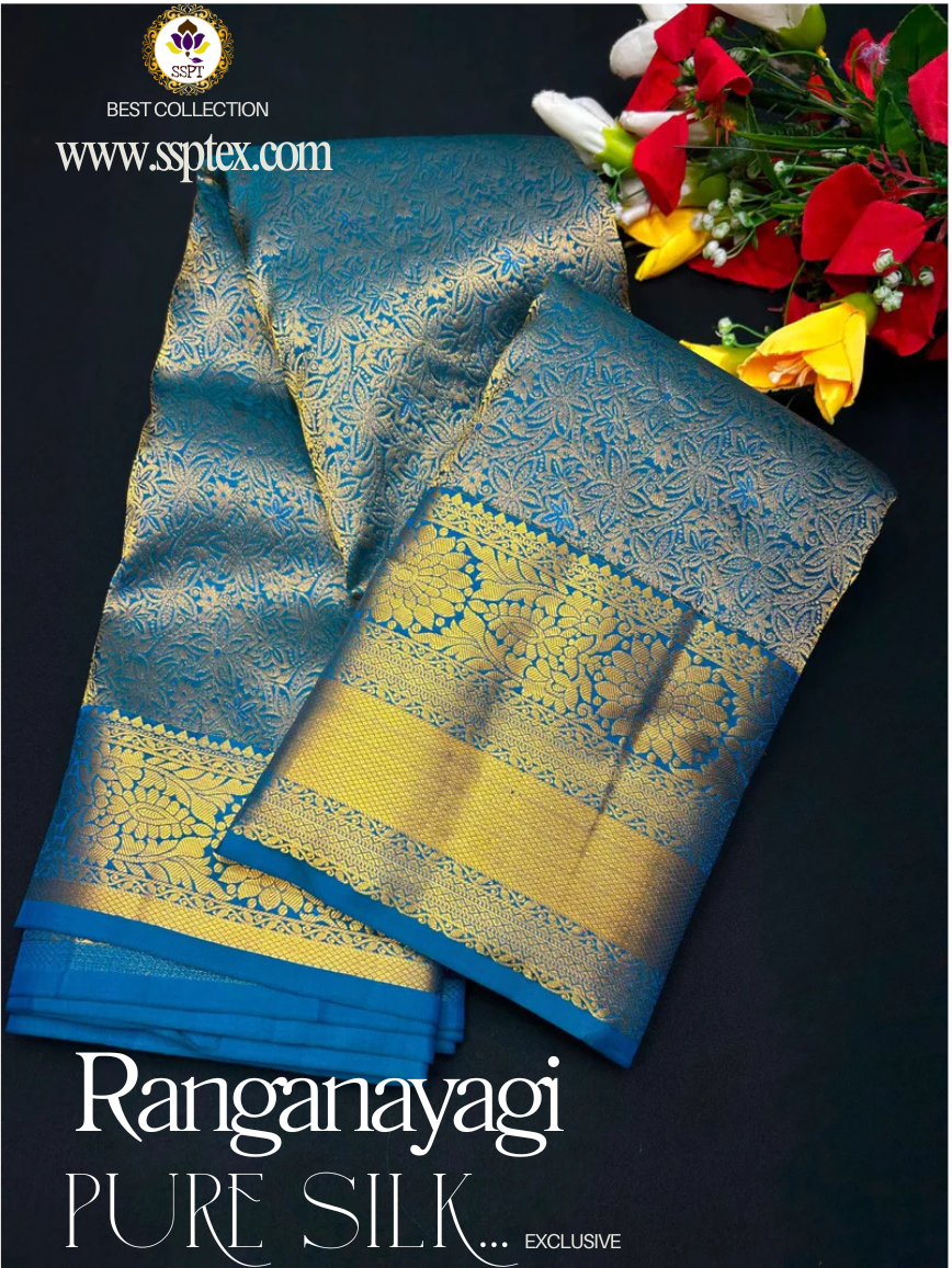 Ranganayagi Pure Pattu Silk E48 - Sri Sakthi Pugazh Tex E48 - Pure Silk