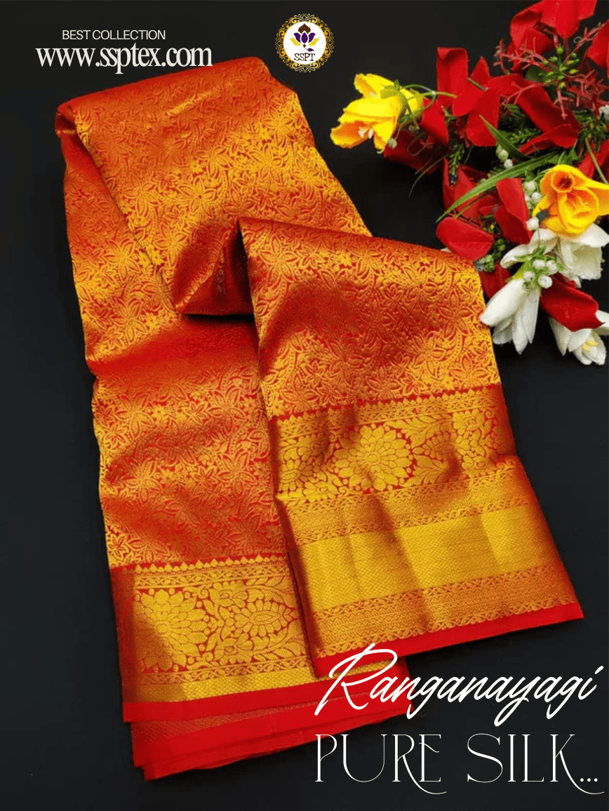 Ranganayagi Pure Pattu Silk E52 - Sri Sakthi Pugazh Tex E52 - Pure Silk