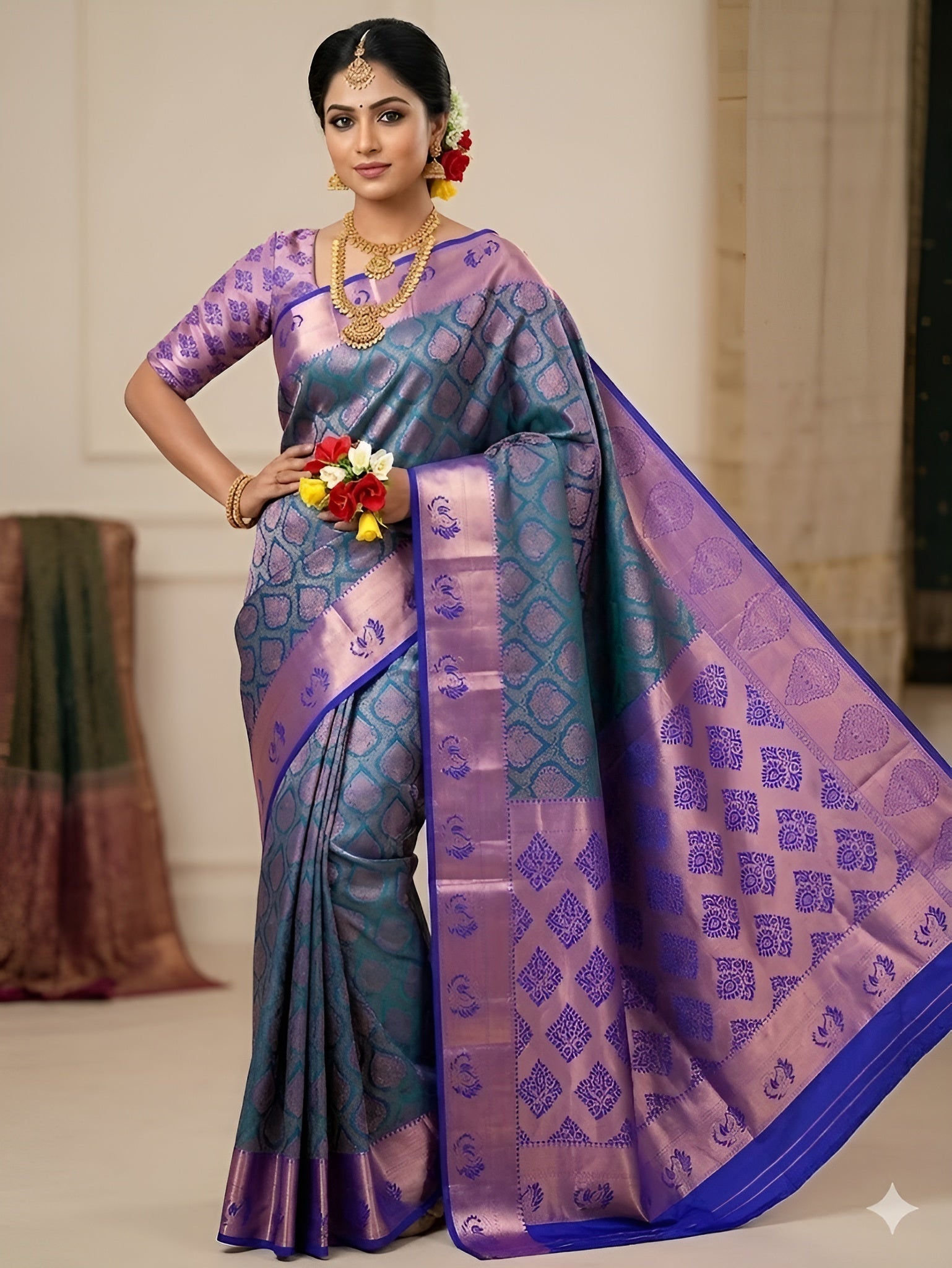 Rapier Mayil Saree RMS04 - Sri Sakthi Pugazh Tex RMS04 - Soft Silk Saree