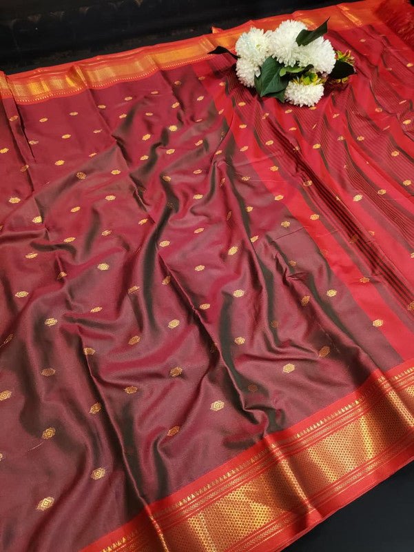 Ruby Soft Silk Saree with |Zari Work| R05 - Sri Sakthi Pugazh Tex - Ruby Soft Silk