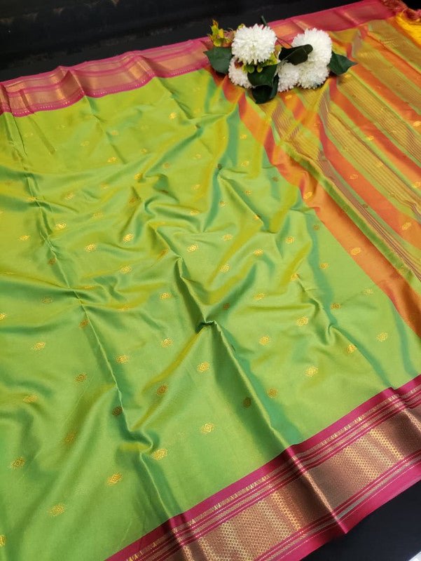 Ruby Soft Silk Saree with |Zari Work| R09 - Sri Sakthi Pugazh Tex - Ruby Soft Silk