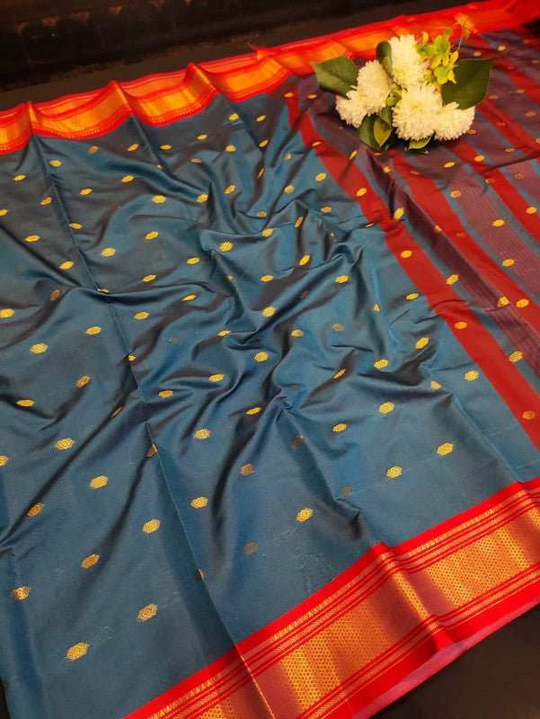 Ruby Soft Silk Saree with |Zari Work| R27 - Sri Sakthi Pugazh Tex - Ruby Soft Silk