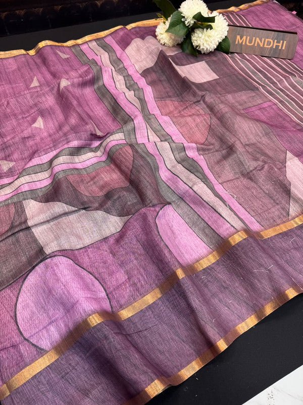 Rupam Digital Fancy Saree in premium fancy fabric for party wear