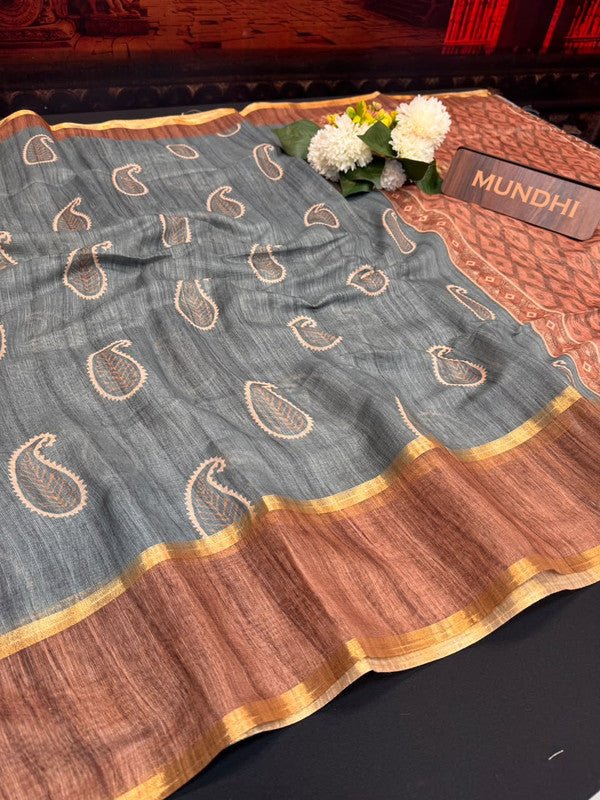 Rupam Digital Fancy Saree in premium fancy fabric for party wear