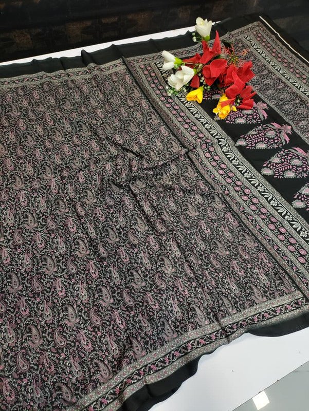 Samyukta Crepe Silk Saree SY145 - Sri Sakthi Pugazh Tex SY145 - crepe silk