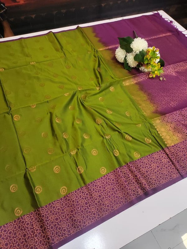 Semi Pure Art Silk Saree with elegant zari work for wedding wear