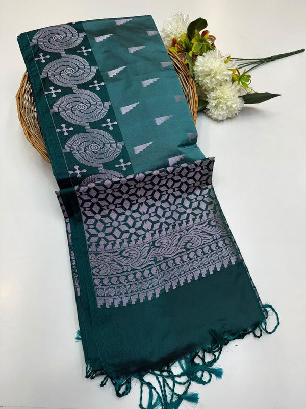 Semi Pure Art Silk Saree with elegant zari work for wedding wear