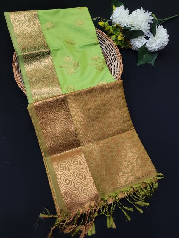 Semi Pure Art Silk Saree with elegant zari work for wedding wear