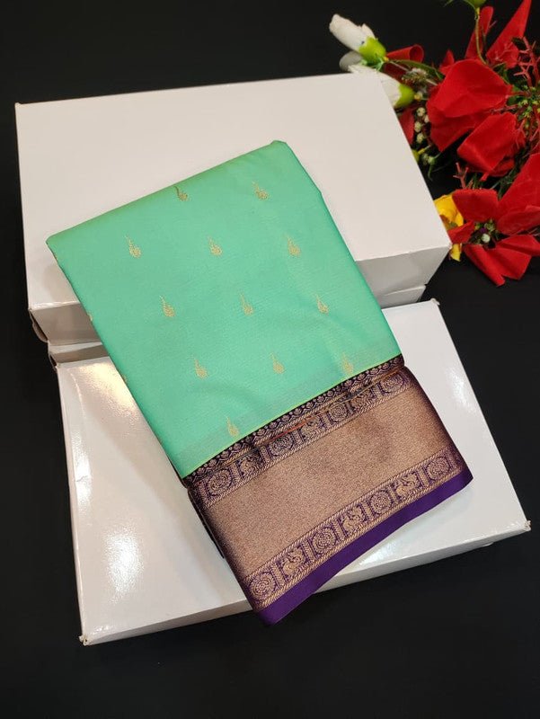 Semi Silk Saree (Mild Damage) with elegant zari work for weddings