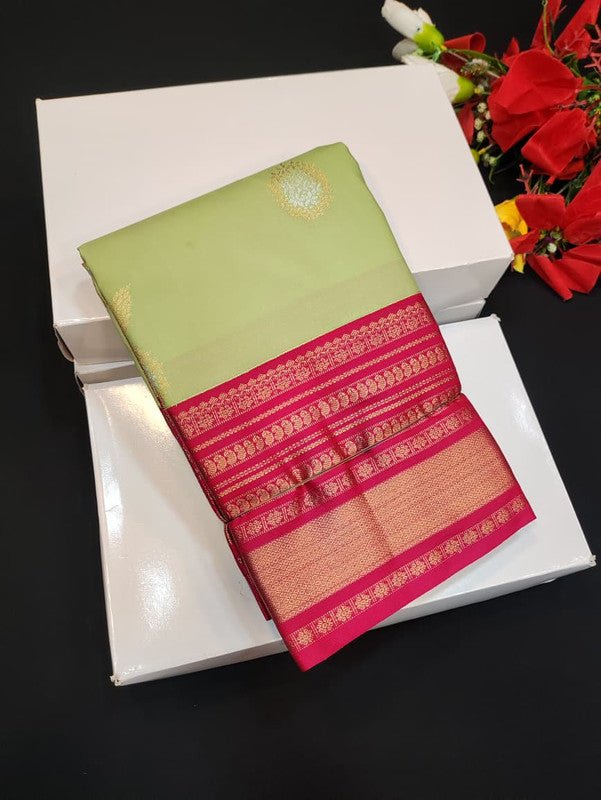 Semi Silk Saree (Mild Damage) with elegant zari work for weddings