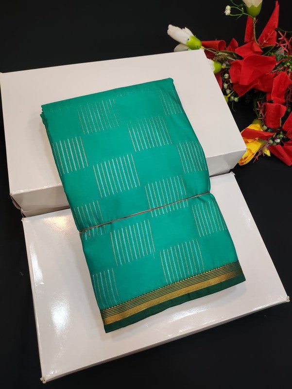 Semi Silk Saree (Mild Damage) with elegant zari work for weddings