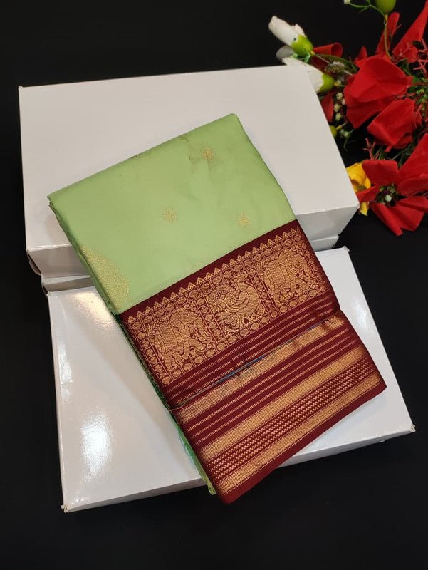Semi Silk Saree (Mild Damage) with elegant zari work for weddings
