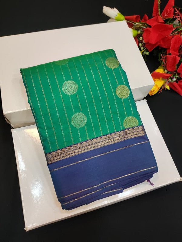 Semi Silk Saree (Mild Damage) with elegant zari work for weddings