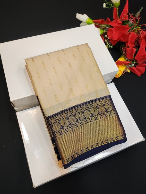 Semi Silk Saree (Mild Damage) with elegant zari work for weddings