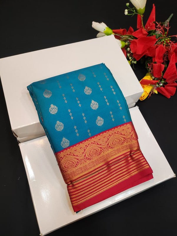 Semi Silk Saree (Mild Damage) with elegant zari work for weddings