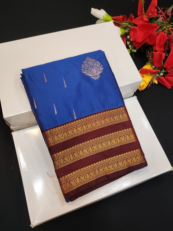 Semi Silk Saree (Mild Damage) with elegant zari work for weddings