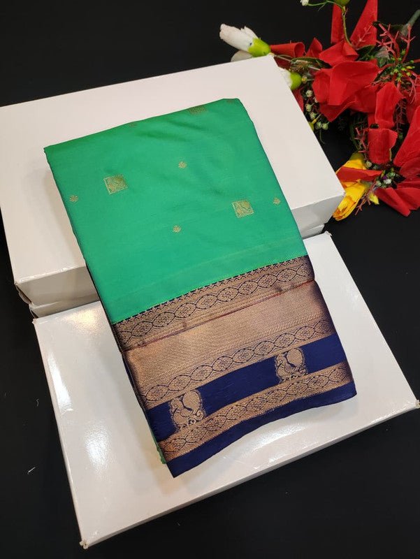 Semi Silk Saree (Mild Damage) with elegant zari work for weddings