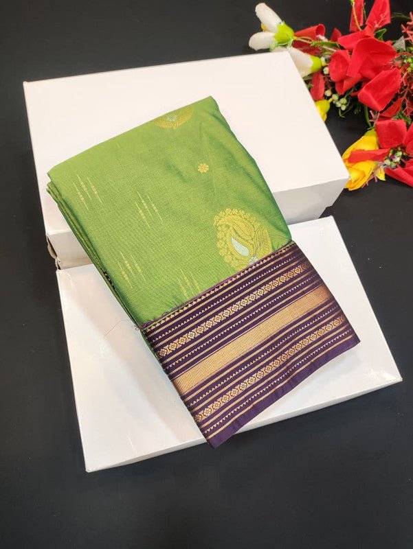 Semi Silk Saree (Mild Damage) with elegant zari work for weddings