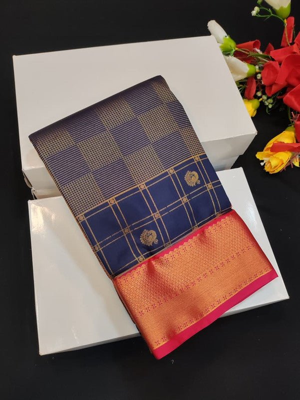 Semi Silk Saree (Mild Damage) with elegant zari work for weddings