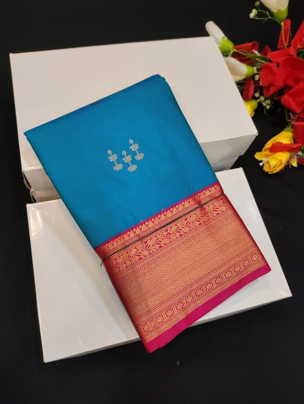 Semi Silk Saree (Mild Damage) with elegant zari work for weddings