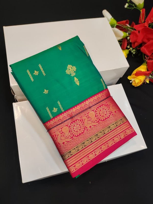 Semi Silk Saree (Mild Damage) with elegant zari work for weddings