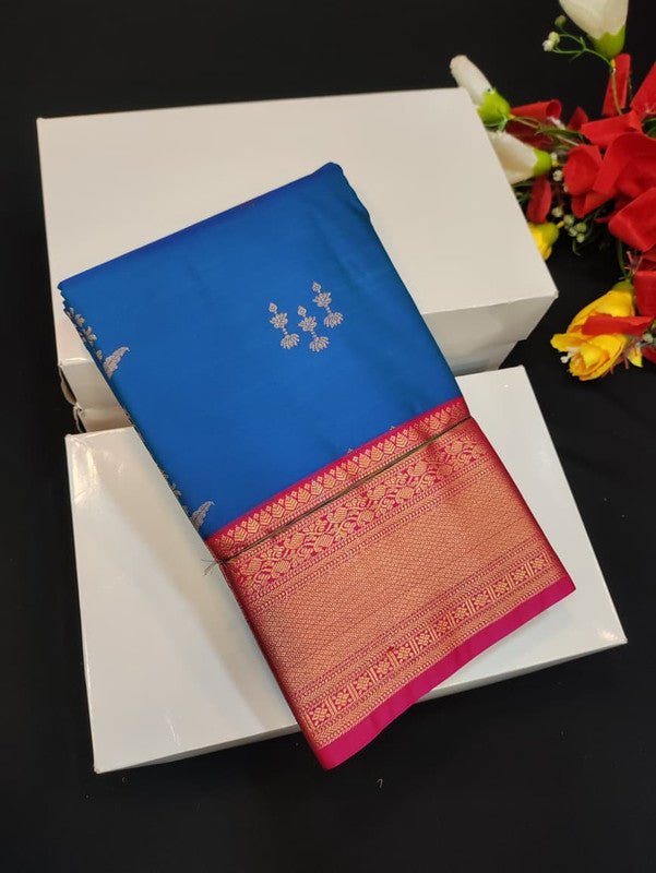 Semi Silk Saree (Mild Damage) with elegant zari work for weddings