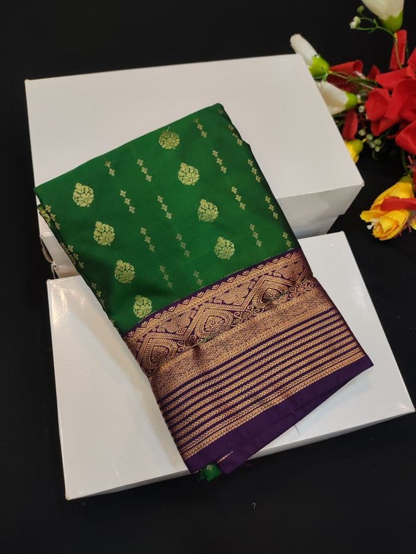 Semi Silk Saree (Mild Damage) with elegant zari work for weddings