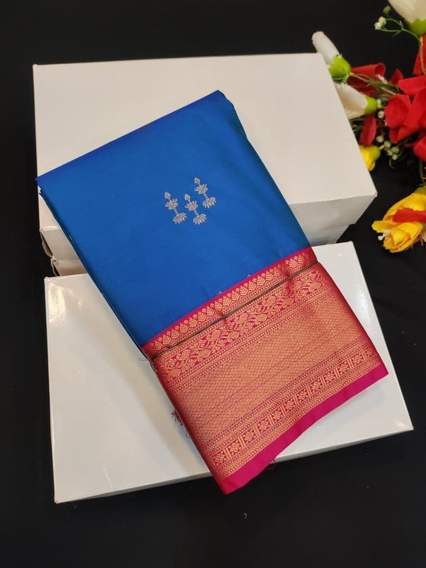 Semi Silk Saree (Mild Damage) with elegant zari work for weddings
