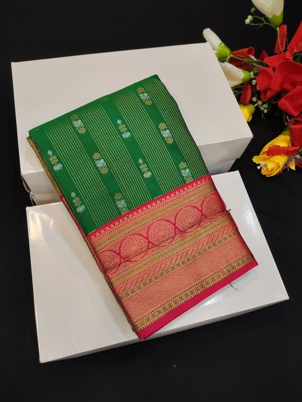 Semi Silk Saree (Mild Damage) with elegant zari work for weddings