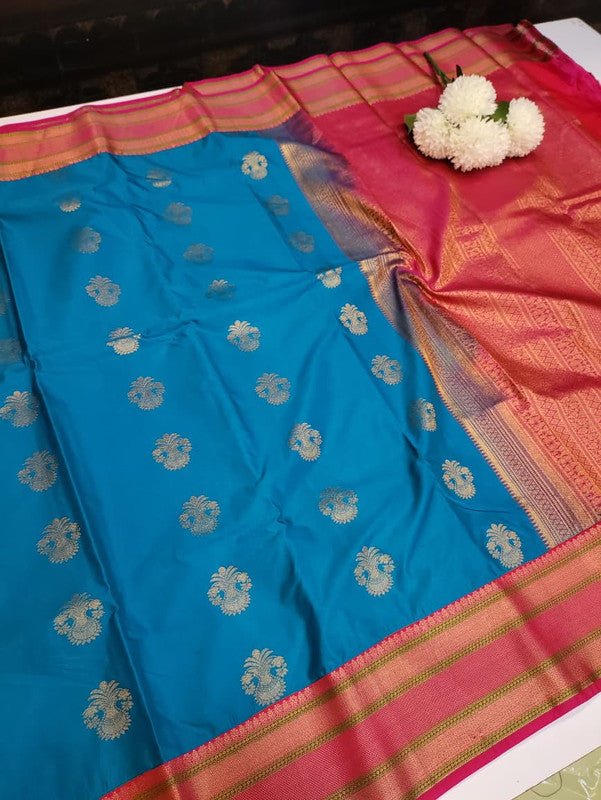 Semi Silk Saree (Mild Damage) SMS229 - Sri Sakthi Pugazh Tex SMS229 - Semi Silk