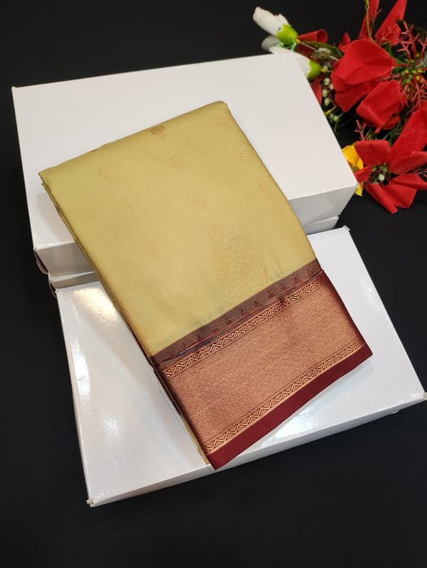 Semi Silk Saree (Mild Damage) with elegant zari work for weddings