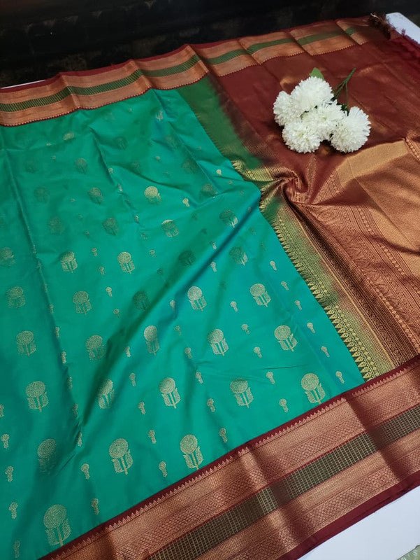 Semi Silk Saree (Mild Damage) SMS229 - Sri Sakthi Pugazh Tex SMS229 - Semi Silk