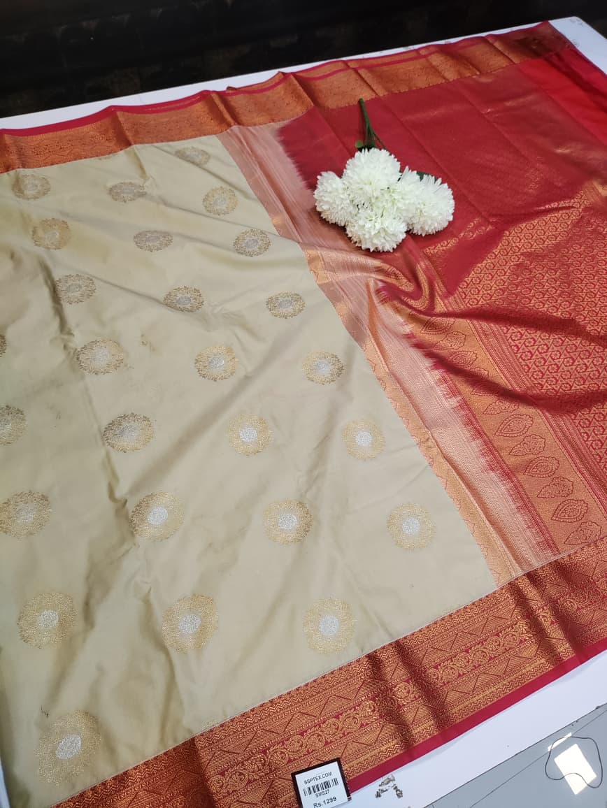 Semi Silk Saree (Mild Damage) SMS27 - Sri Sakthi Pugazh Tex SMS27 - Semi Silk
