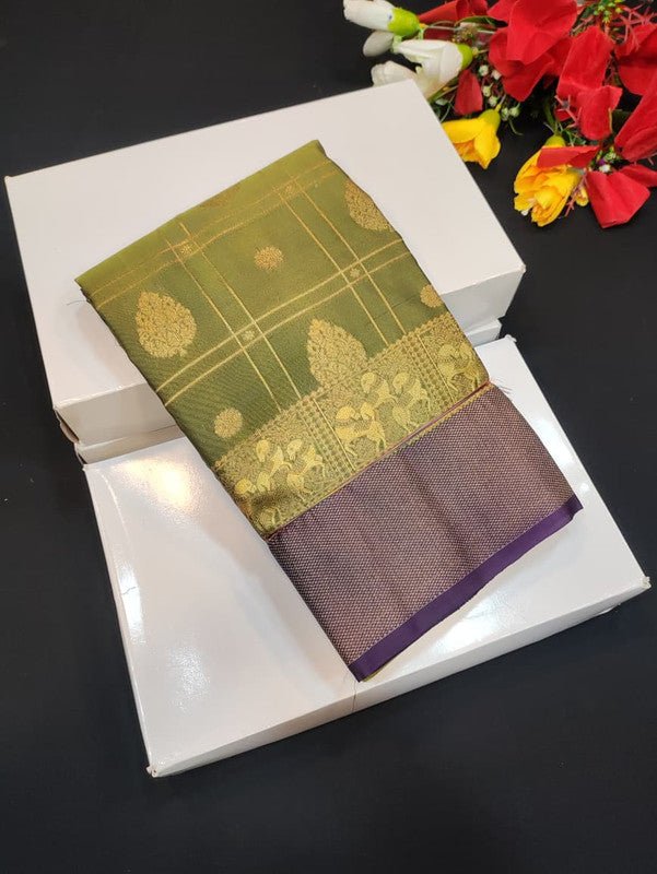 Semi Silk Saree (Mild Damage) with elegant zari work for weddings