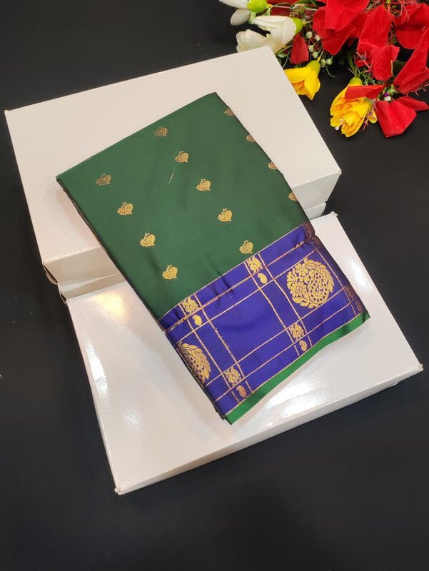 Semi Silk Saree (Mild Damage) with elegant zari work for weddings