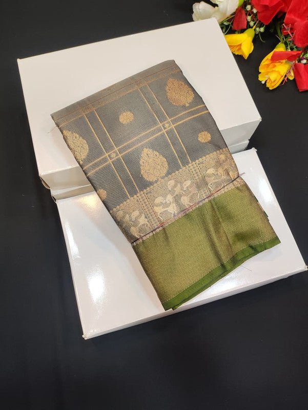 Semi Silk Saree (Mild Damage) with elegant zari work for weddings