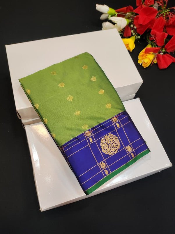 Semi Silk Saree (Mild Damage) with elegant zari work for weddings