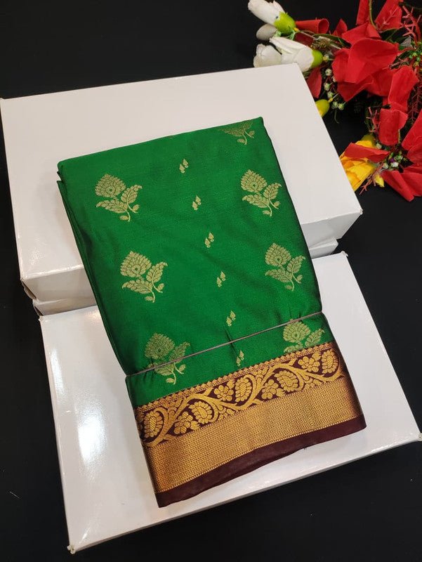 Semi Silk Saree (Mild Damage) with elegant zari work for weddings