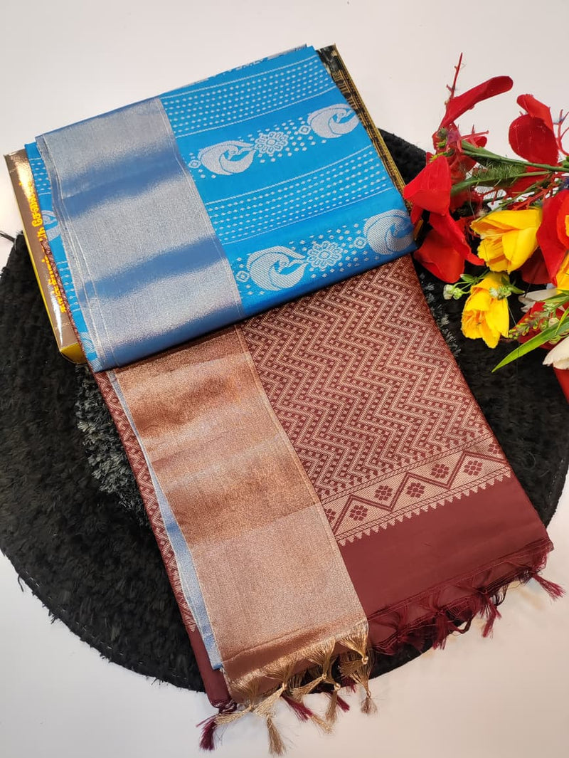 Single Leaf Soft Silk SLS05 (One Day Offer) - Sri Sakthi Pugazh Tex - Soft Silk