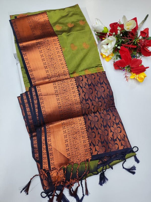 Stock Clearance Saree (B-4) SCK236 - Sri Sakthi Pugazh Tex - Soft Silk