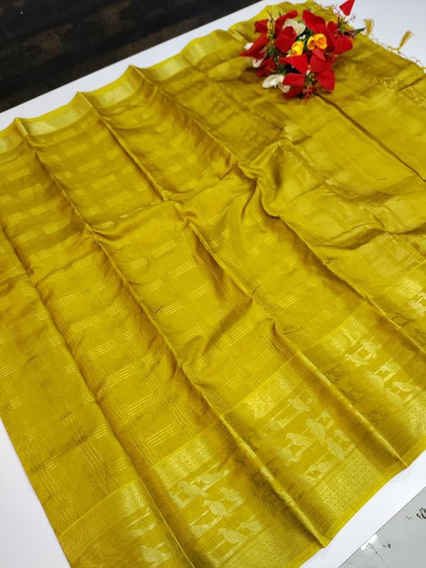 Subiksa Mysore Silk Parrot Saree MY06 - Sri Sakthi Pugazh Tex - Mysore Silk