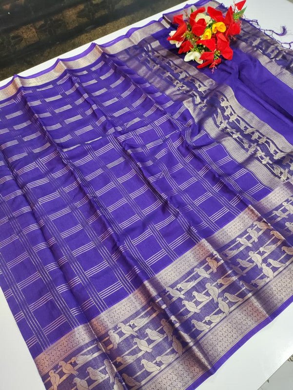 Subiksa Mysore Silk Parrot Saree MY07 - Sri Sakthi Pugazh Tex - Mysore Silk