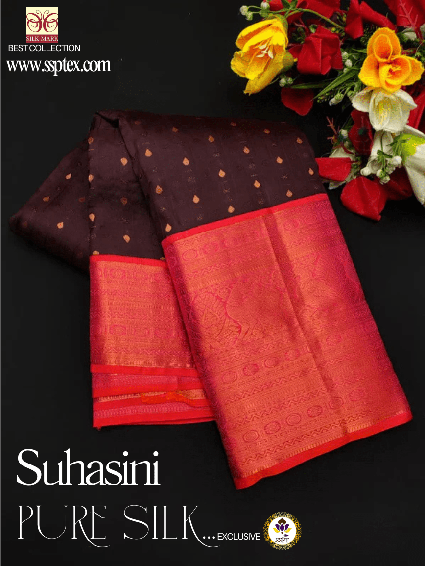 Suhasini Pure Pattu Silk E63 - Sri Sakthi Pugazh Tex E63 - Pure Silk