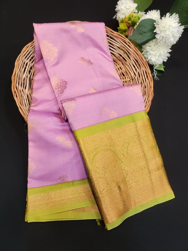 Sundari Semi Silk Saree with elegant zari work for wedding wear